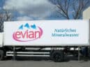 LKW Außenwerbung für Evian