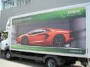 Truck outdoor advertising for Europcar in Vienna