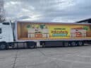 Truck advertising banner for NADRESS in Senica