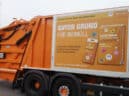 Truck advertising tarpaulin for MA 48 in Vienna