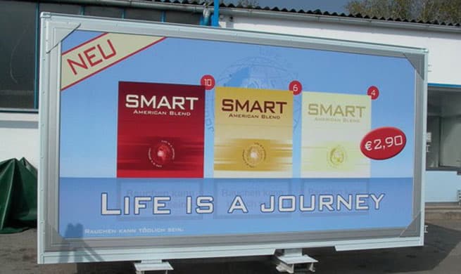 LKW Werbung Smart American Blend