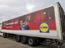 LKW Werbebanner für Lidl Dänemark in Kolding