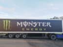 LKW Werbeplane für Monster Energy in München