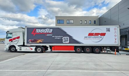 LKW Werbung für Meyer Logistik