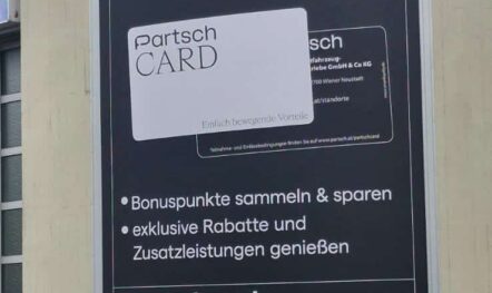 Plakatwand für Partsch