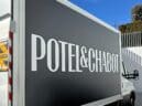 LKW Werbebanner für Potel & Chabot